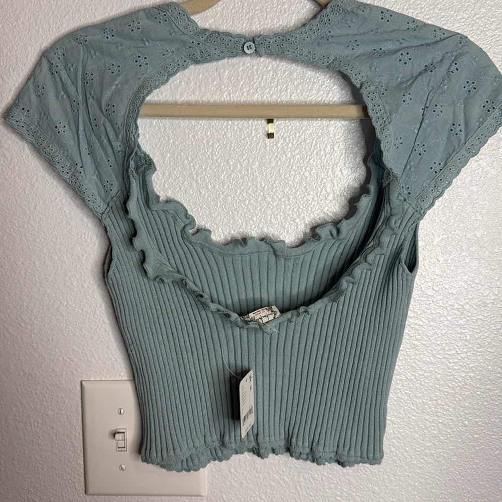 Free People FP Intimately Open Air Tee NWT - Picture 6 of 6
